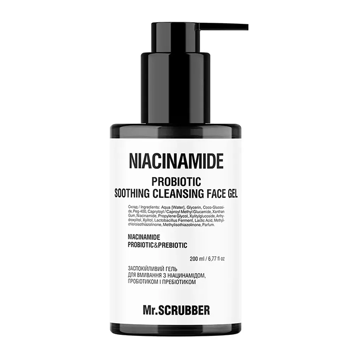 Mr.Scrubber Niacinamide Calming Face Wash — заспокійливий гель для вмивання, 200 мл